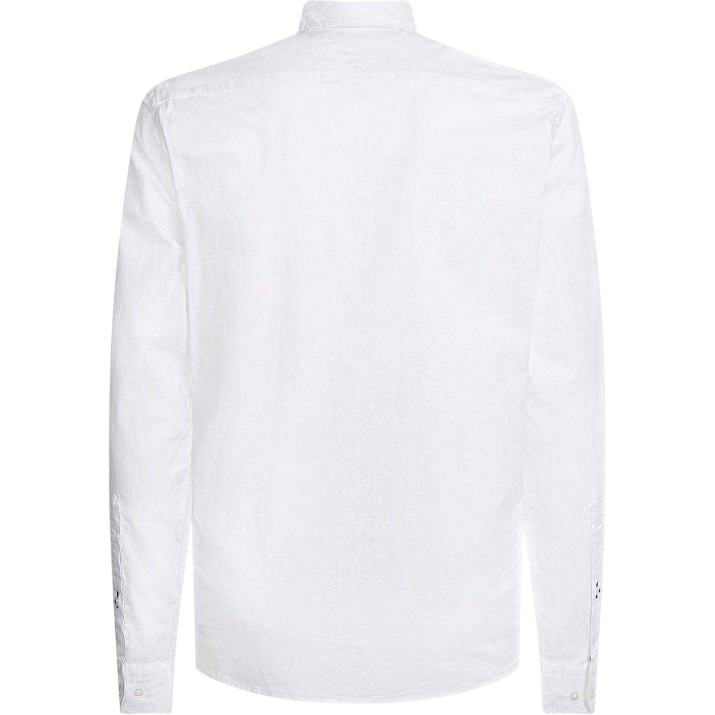 White - Back - Tommy Hilfiger Mens Core 1985 Oxford Long-Sleeved Button-Down Shirt