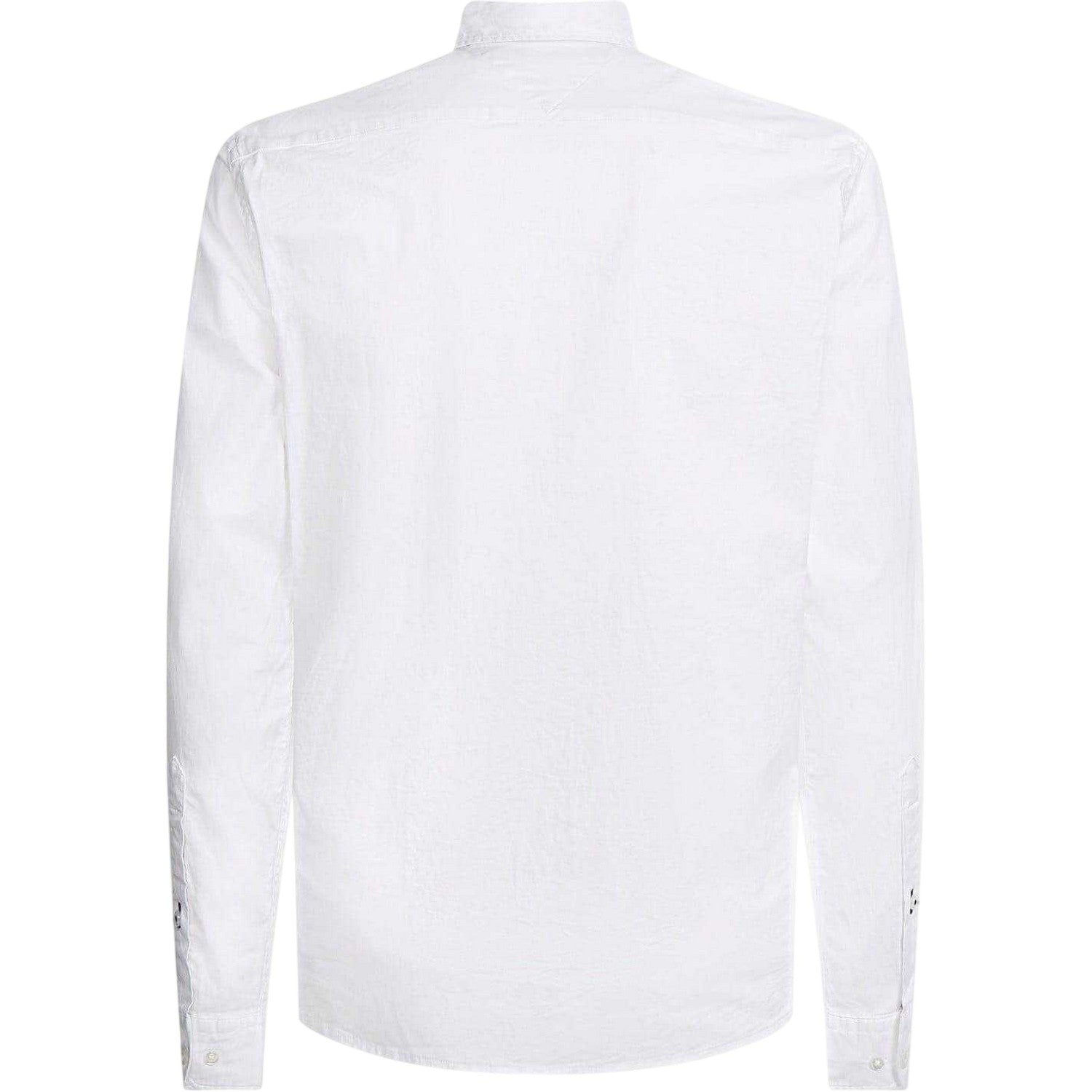 White - Back - Tommy Hilfiger Mens Core 1985 Oxford Long-Sleeved Button-Down Shirt