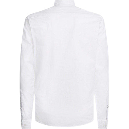 White - Back - Tommy Hilfiger Mens Core 1985 Oxford Long-Sleeved Button-Down Shirt