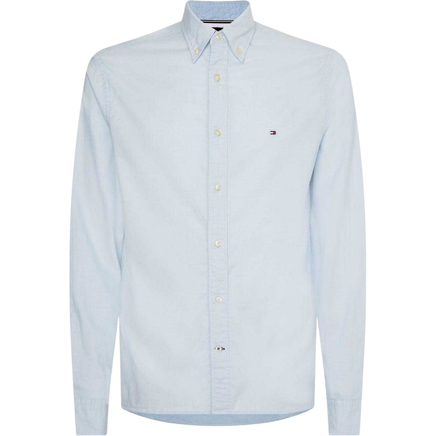 Blue - Front - Tommy Hilfiger Mens Core 1985 Oxford Long-Sleeved Button-Down Shirt