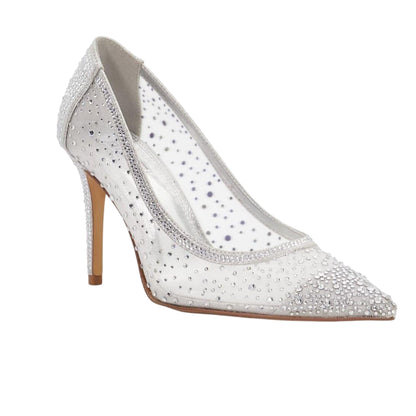Silver - Lifestyle - Dune London Womens-Ladies Brightest Stiletto Heel Court Shoes