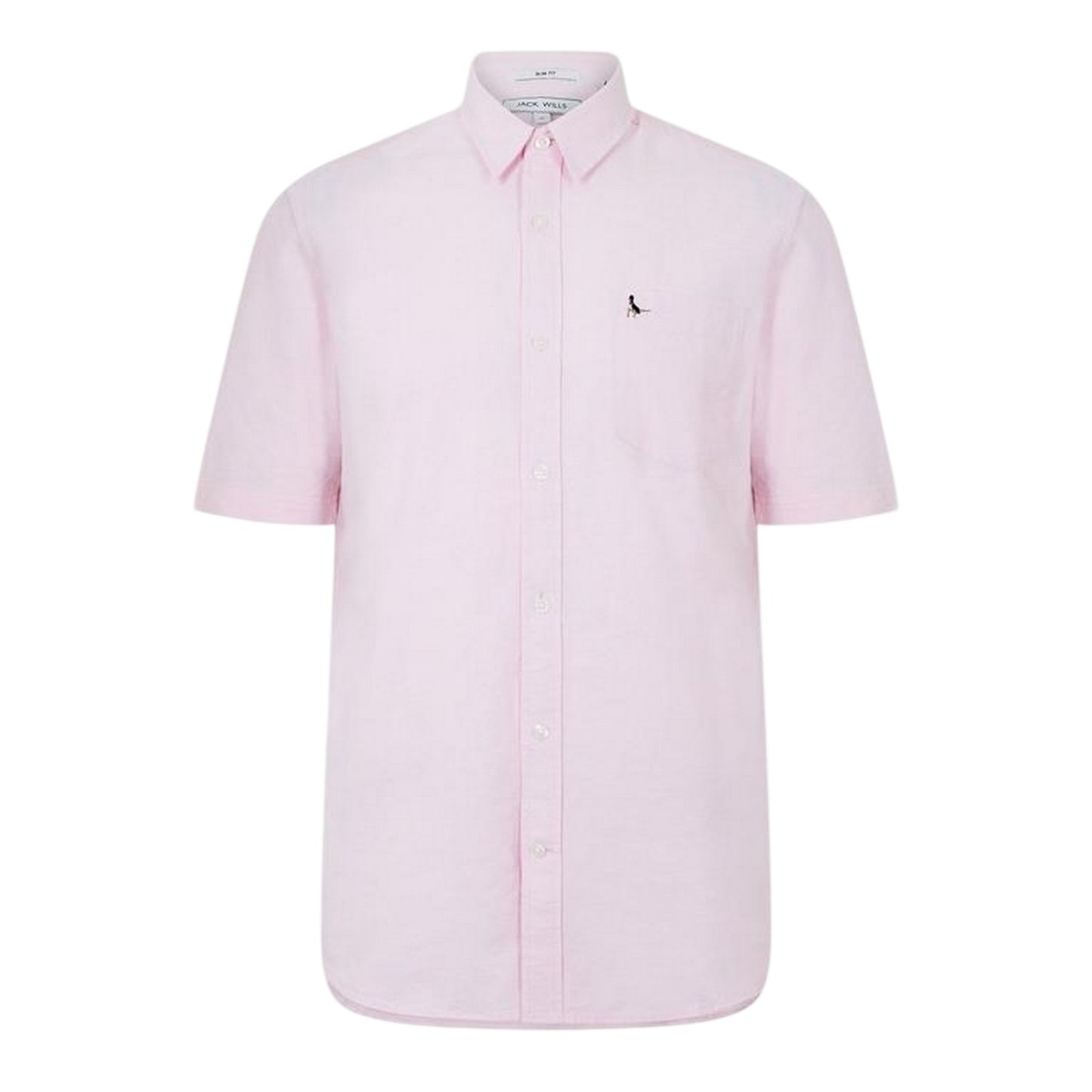 Pink - Front - Jack Wills Mens Stableton Classic Oxford Button-Down Shirt