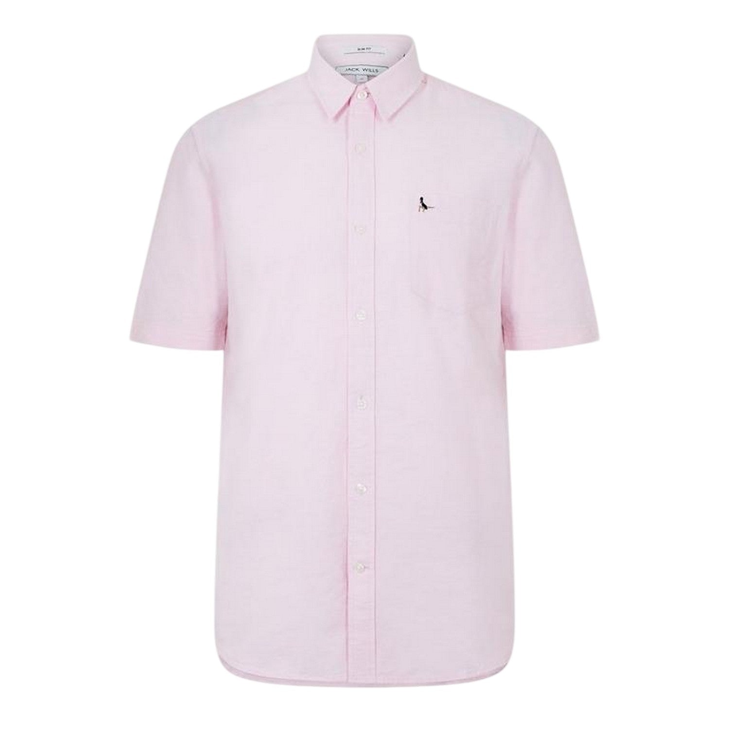 Pink - Front - Jack Wills Mens Stableton Classic Oxford Button-Down Shirt