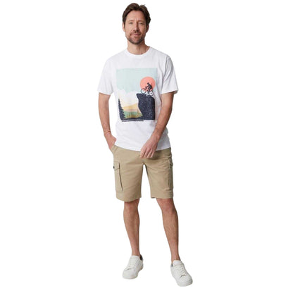 White - Side - Saltwell Mens Heybridge Bicycle T-Shirt
