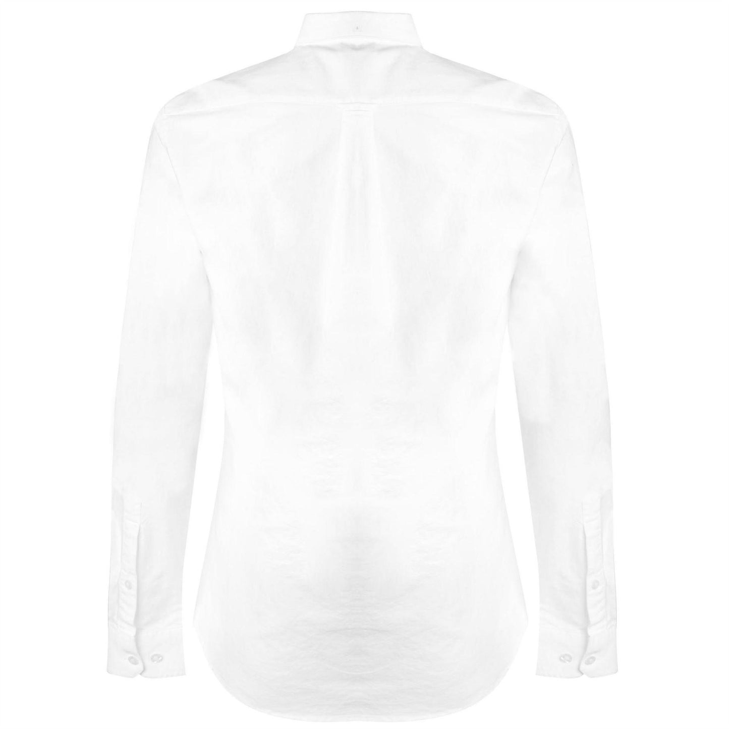 White - Back - Farah Mens Vintage Oxford Long-Sleeved Button-Down Shirt