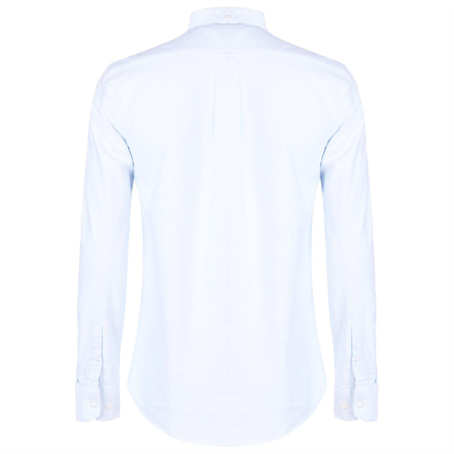 Sky Blue - Back - Farah Mens Vintage Oxford Long-Sleeved Button-Down Shirt