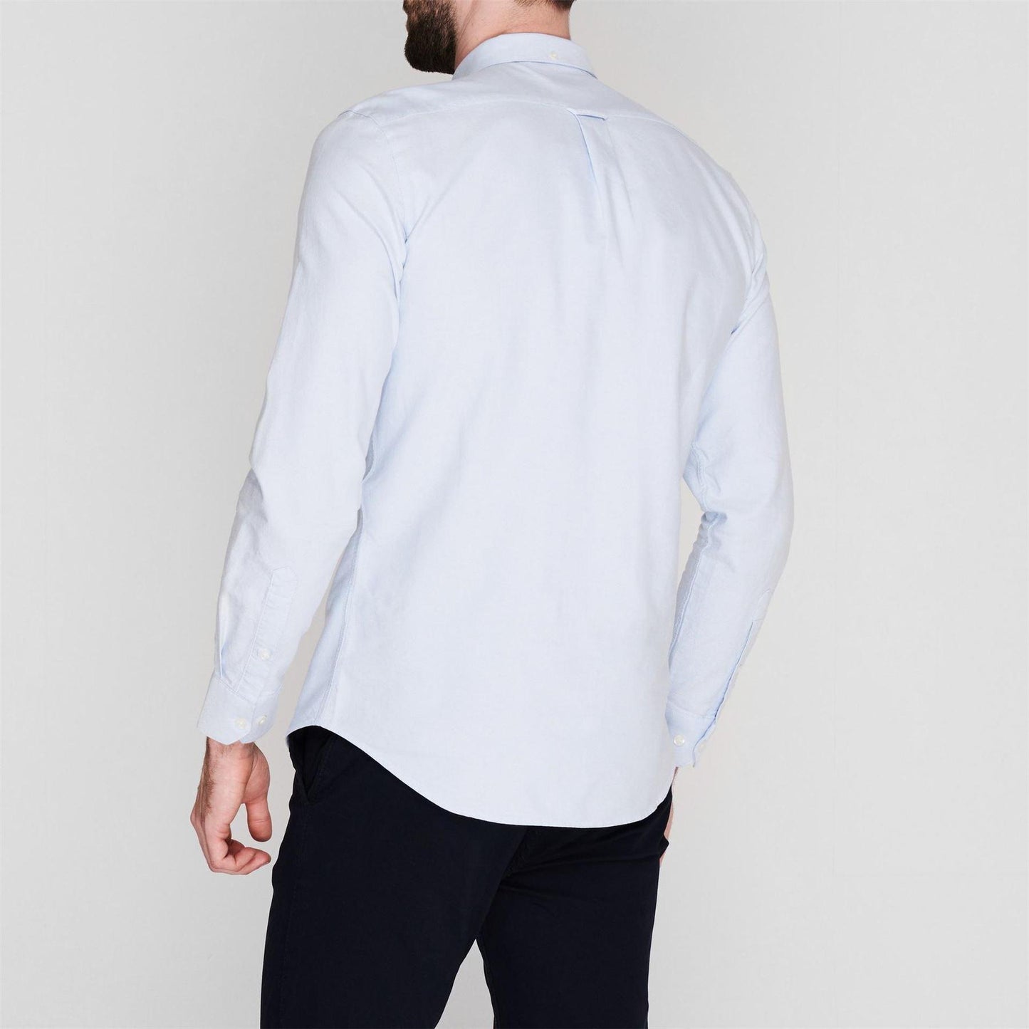 Sky Blue - Lifestyle - Farah Mens Vintage Oxford Long-Sleeved Button-Down Shirt