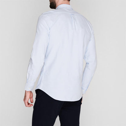 Sky Blue - Lifestyle - Farah Mens Vintage Oxford Long-Sleeved Button-Down Shirt