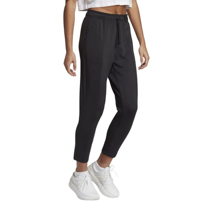 Black - Close up - Adidas Womens-Ladies Collective Power Extra-Slim Jogging Bottoms