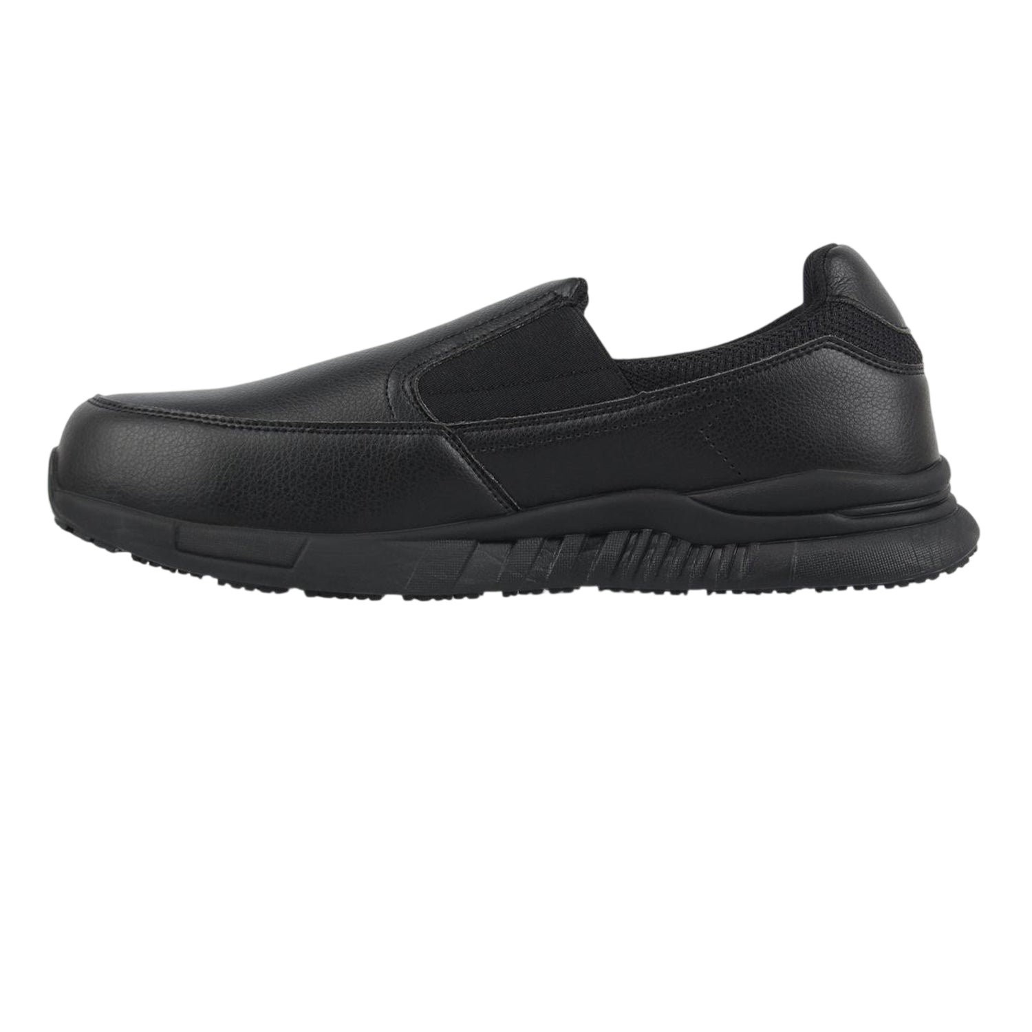 Black - Back - Dunlop Mens Nampa Broxtin Leather Safety Shoes
