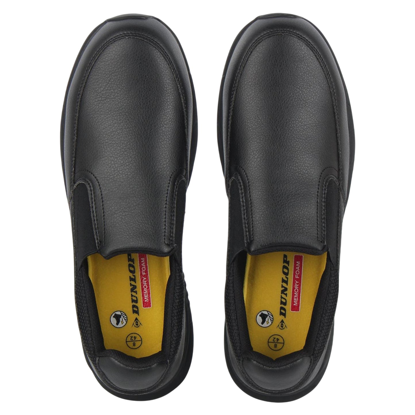 Black - Side - Dunlop Mens Nampa Broxtin Leather Safety Shoes