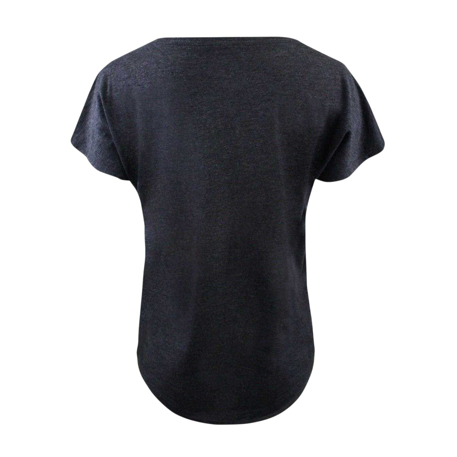 Grey - Back - Mickey Mouse Womens-Ladies Scoop Neck T-Shirt