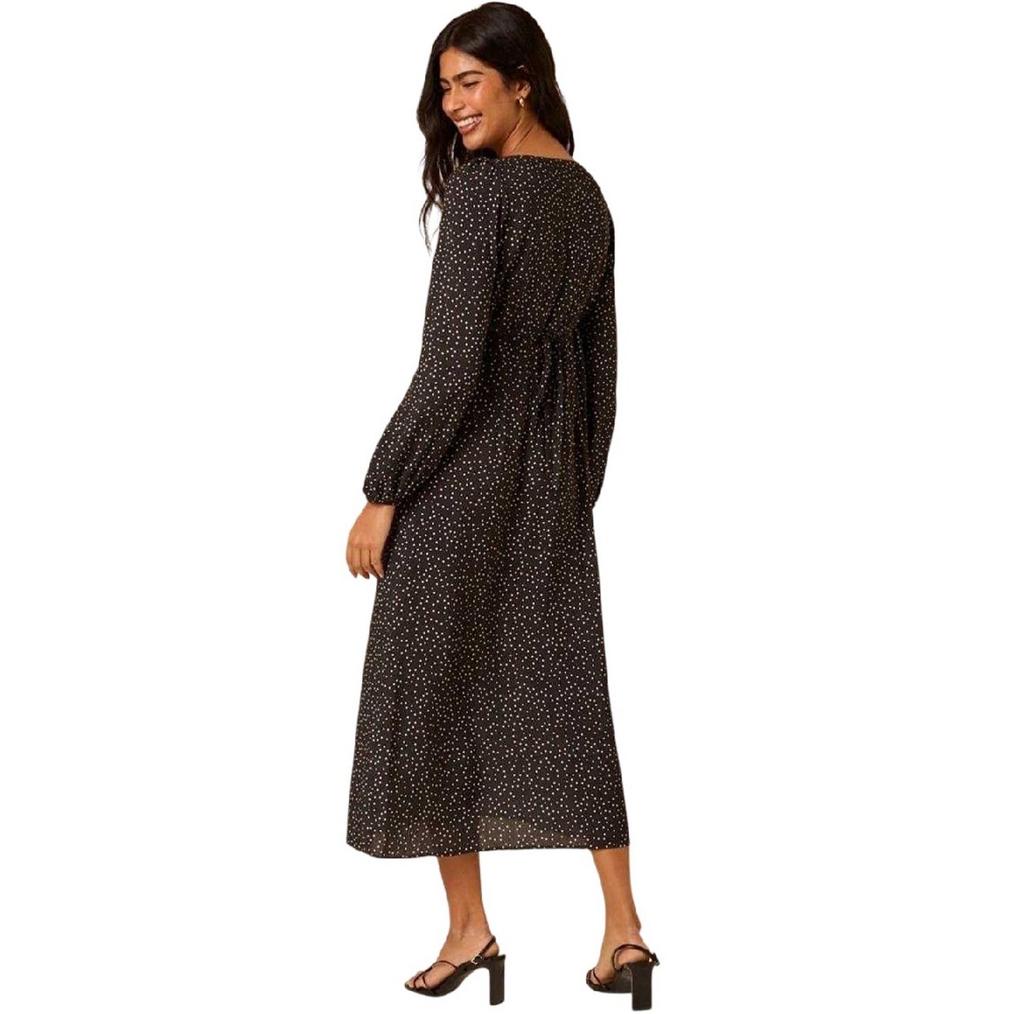 Black - Back - Nobody's Child Womens-Ladies Kennedy Polka Dot Dress