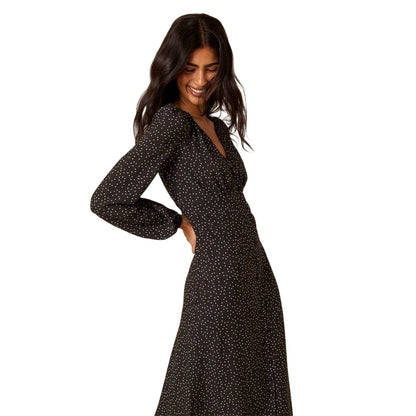 Black - Side - Nobody's Child Womens-Ladies Kennedy Polka Dot Dress