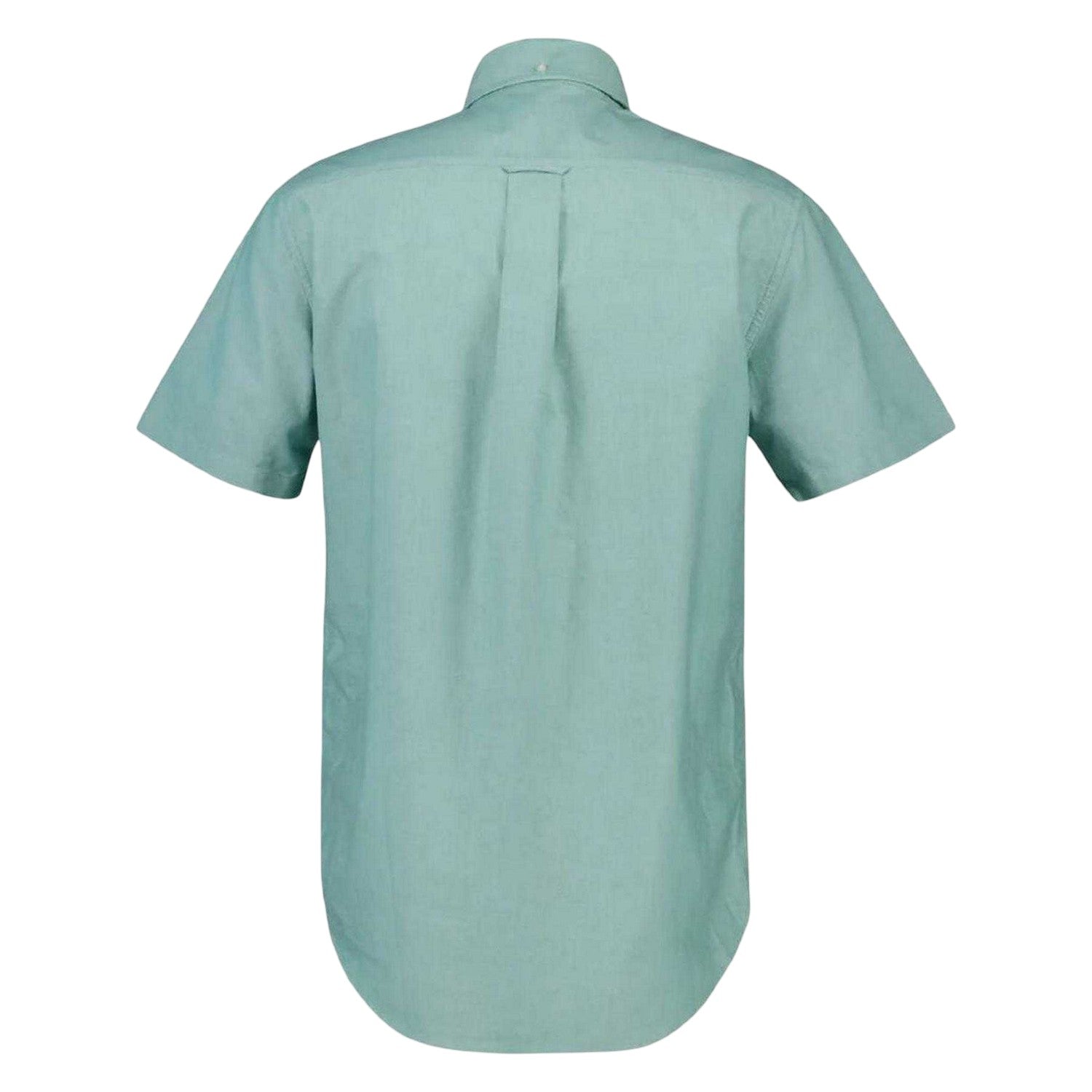 Green - Back - Gant Mens Classic Oxford Short-Sleeved Button-Down Shirt
