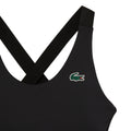 Black - Back - Lacoste Womens-Ladies Logo Sports Bra