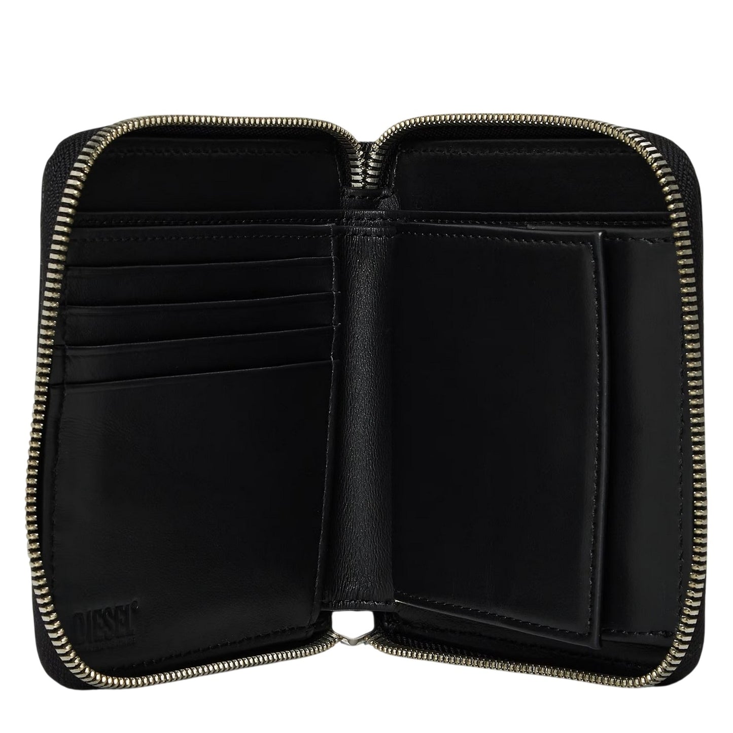 Black - Side - Diesel Zipped Wallet