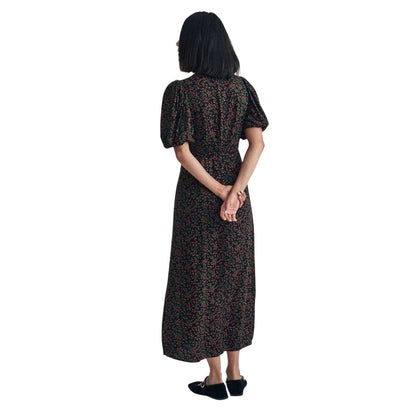 Multicoloured - Back - Nobody´s Child Womens-Ladies Puff Sleeve Midi Dress