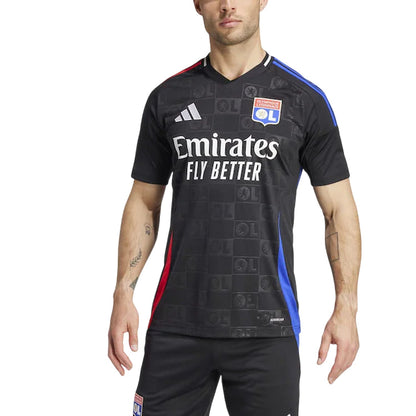 Black - Side - Olympique Lyonnais Childrens-Kids 2024-2025 Adidas Jersey