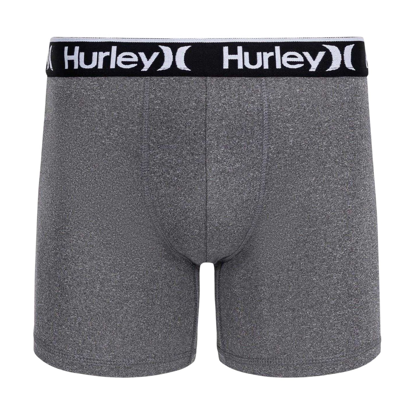 Navy-Grey-Black - Back - Hurley Mens Plain Boxer Briefs (Pack of 3)