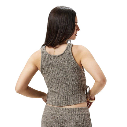 Taupe - Back - Jack Wills Womens-Ladies Slim Tank Top