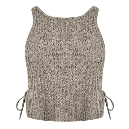 Taupe - Front - Jack Wills Womens-Ladies Slim Tank Top