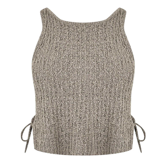 Taupe - Front - Jack Wills Womens-Ladies Slim Tank Top
