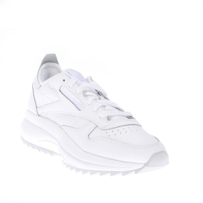 White - Front - Reebok Womens-Ladies Classic SP Extra Leather Trainers