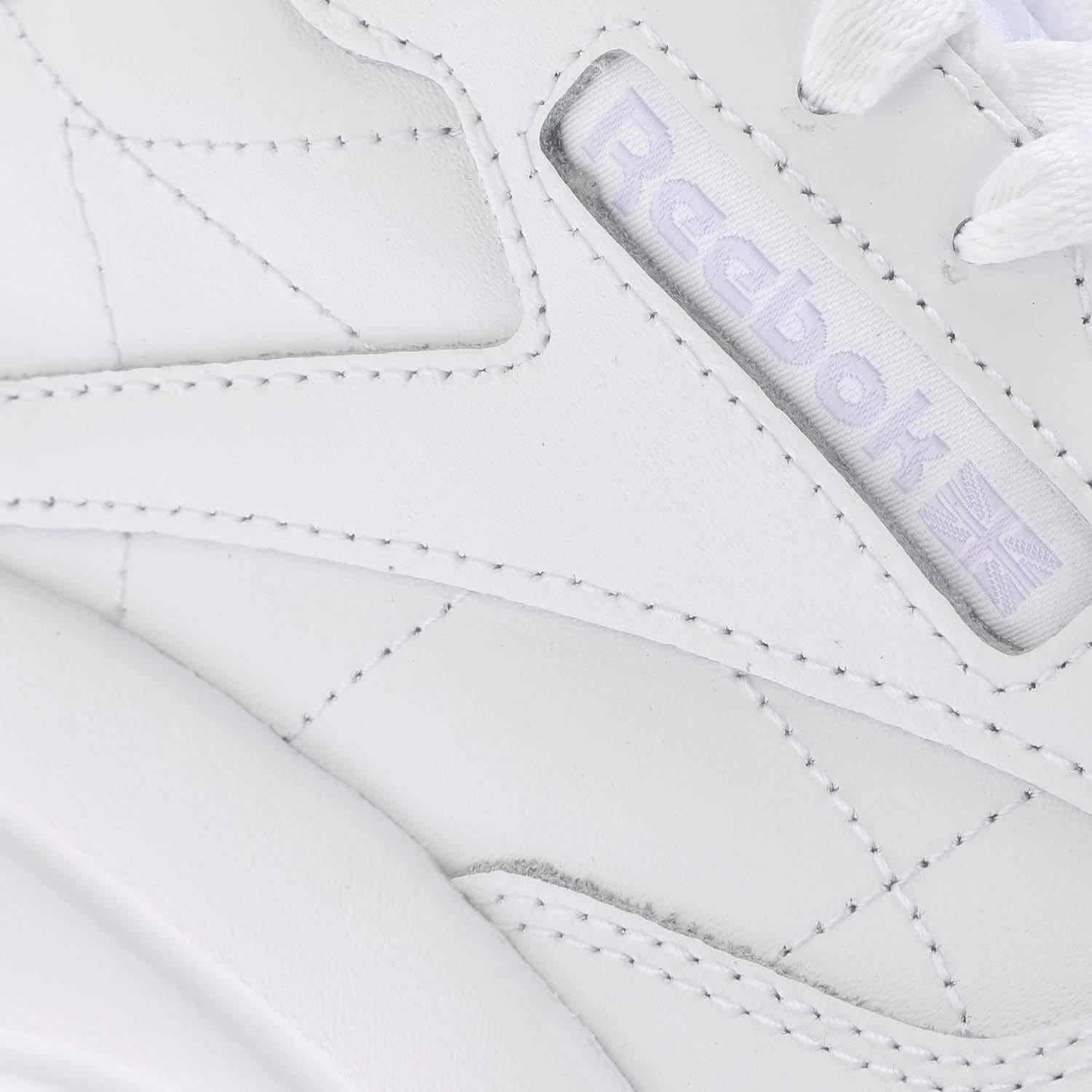 White - Pack Shot - Reebok Womens-Ladies Classic SP Extra Leather Trainers