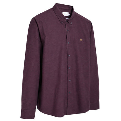 Red - Lifestyle - Farah Mens Regular Button-Down Shirt