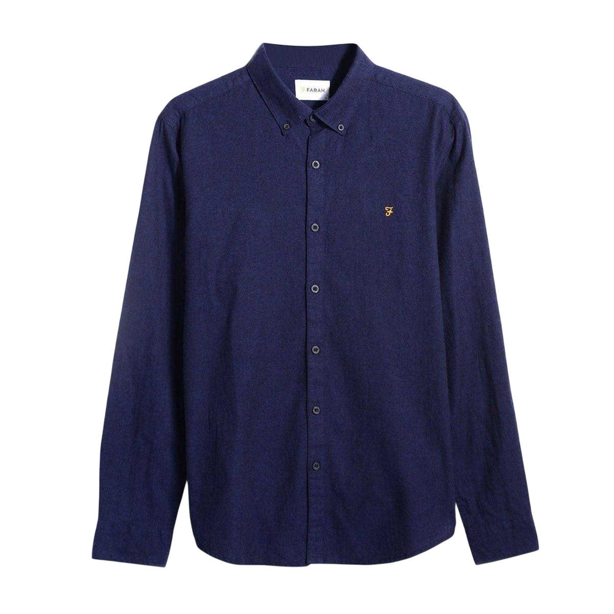 True Blue - Front - Farah Mens Regular Button-Down Shirt