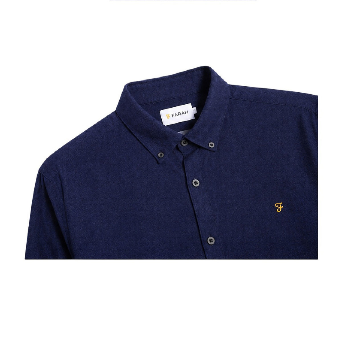 True Blue - Side - Farah Mens Regular Button-Down Shirt
