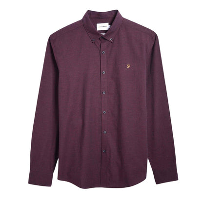 Red - Front - Farah Mens Regular Button-Down Shirt