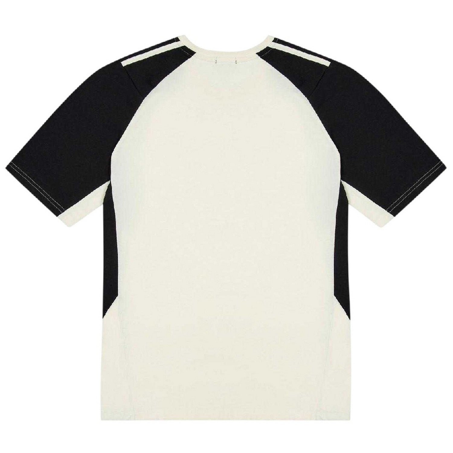 White - Back - No Fear Mens Contrast Shoulders T-Shirt