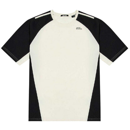 White - Front - No Fear Mens Contrast Shoulders T-Shirt