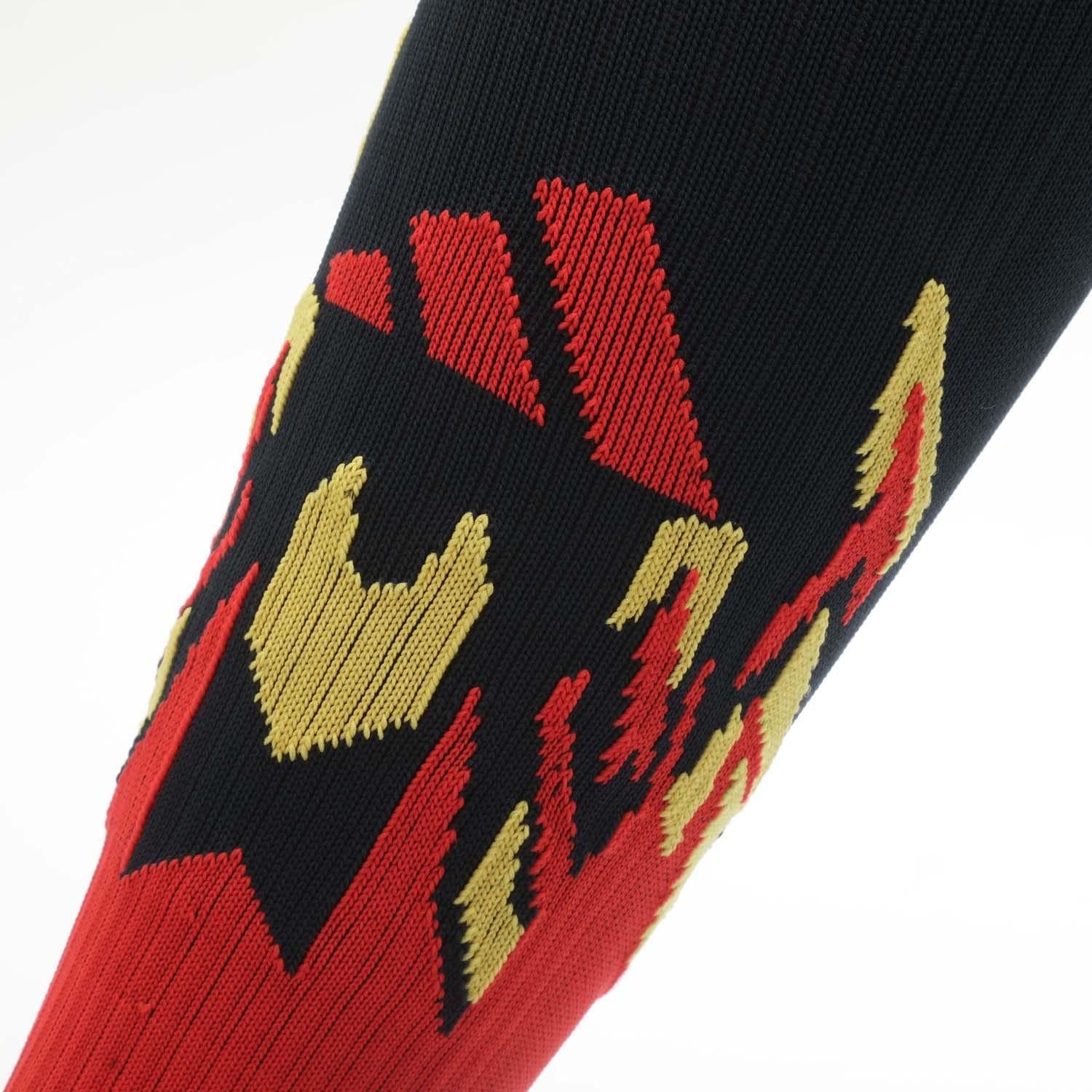 Red-Yellow-Black - Back - Adidas Mens Belgium Socks