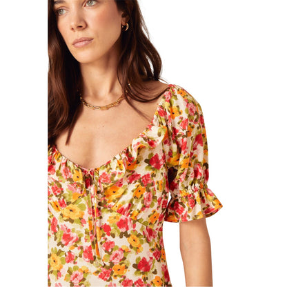 Multicoloured - Lifestyle - Nobody´s Child Womens-Ladies Milkmaid Floral Midi Dress
