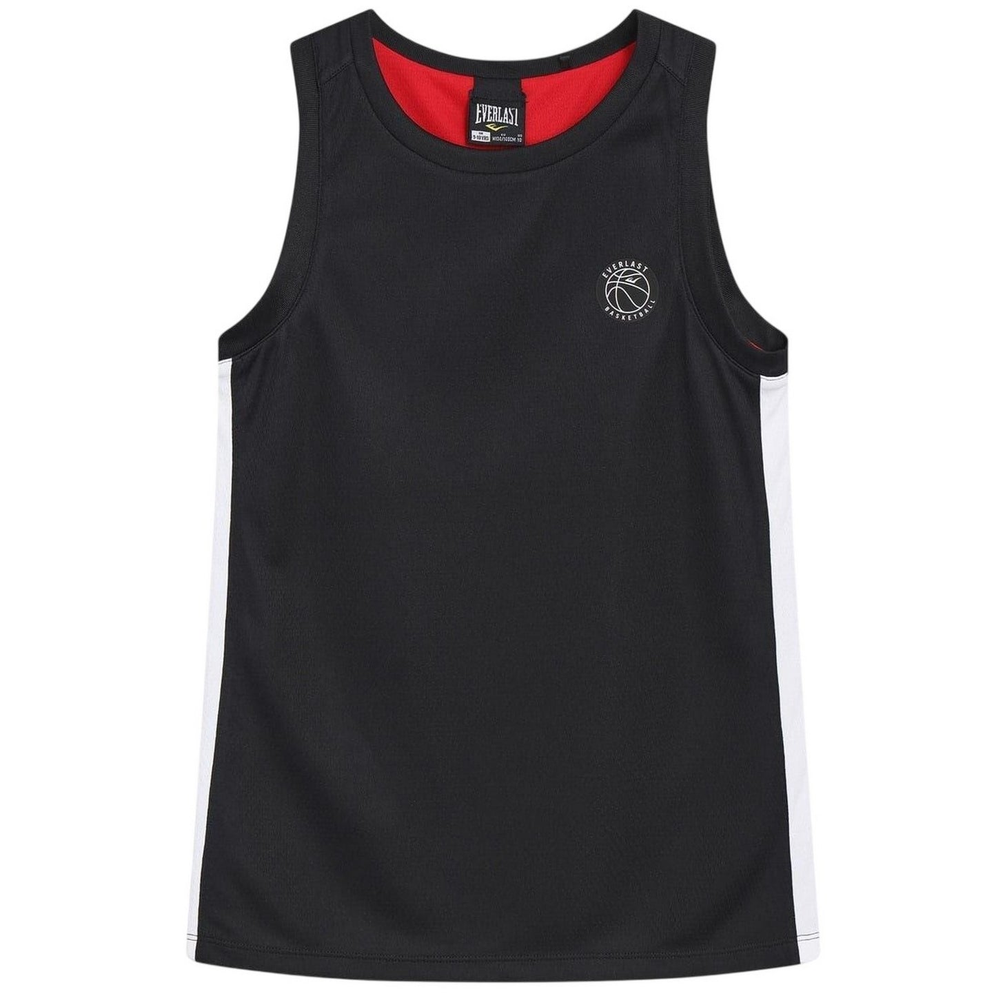 Black-Red - Front - Everlast Childrens-Kids Crew Neck Tank Top