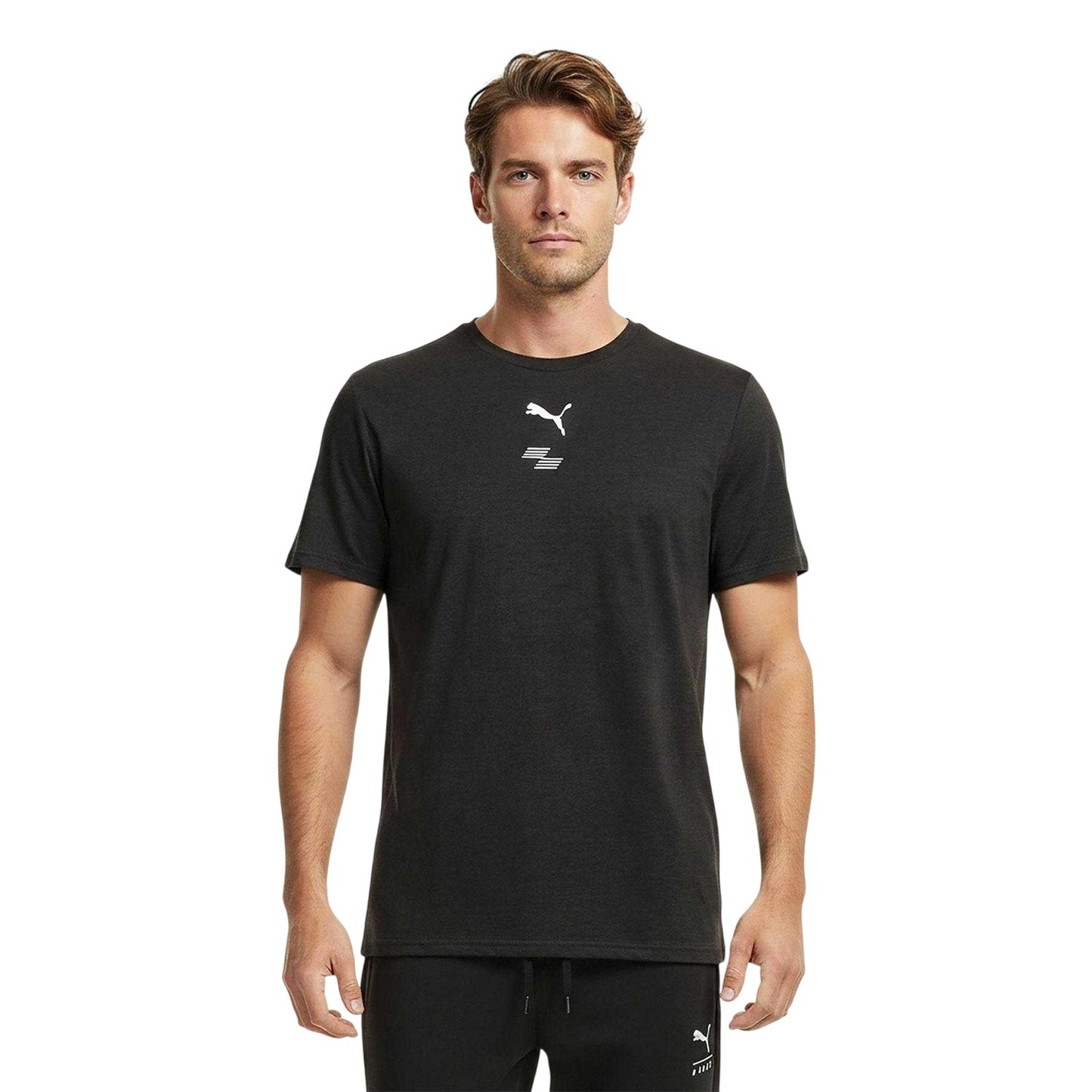 Black - Side - Puma Mens Hyrox City Manchester Performance T-Shirt