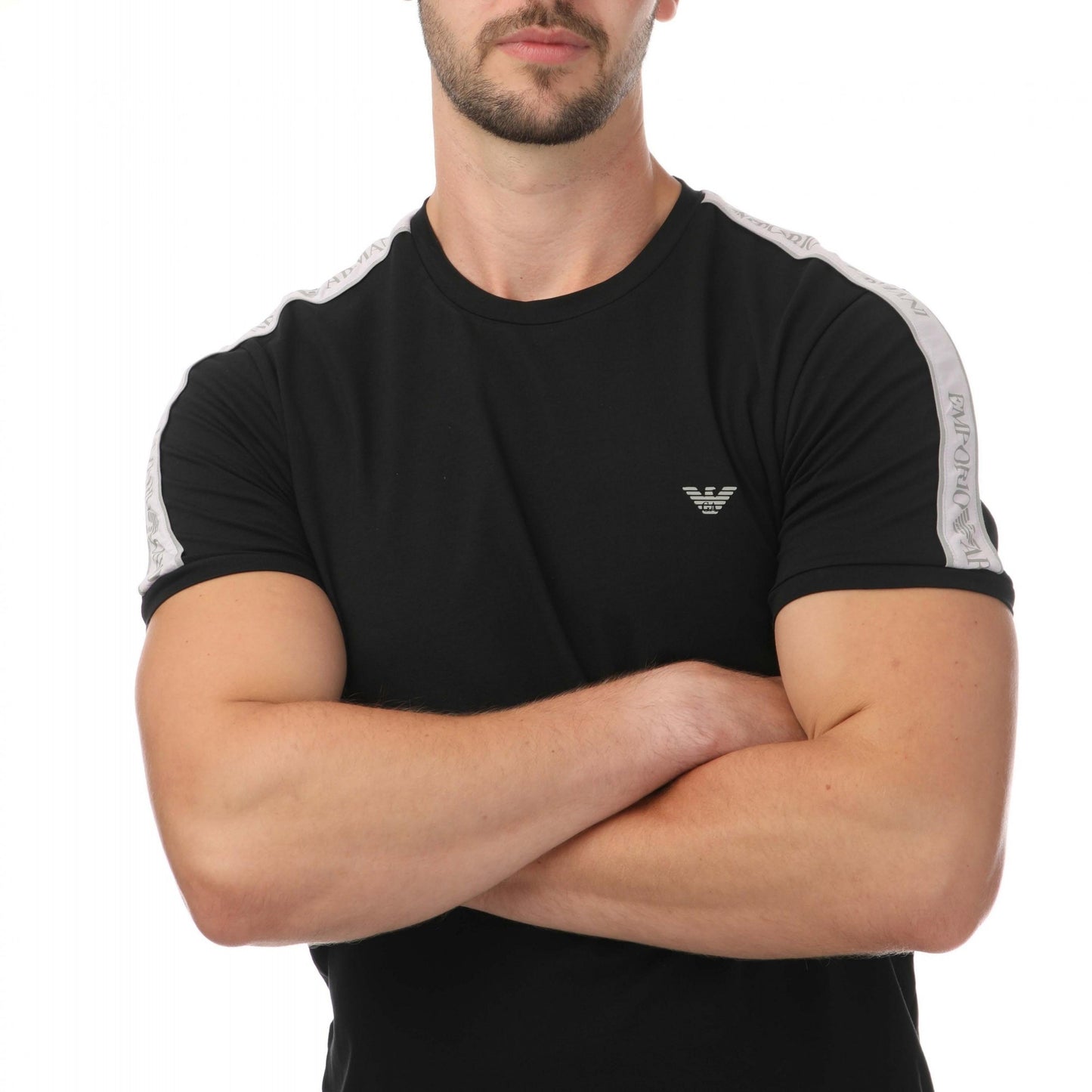 Black - Side - Emporio Armani Unisex Adult Loungewear T-Shirt