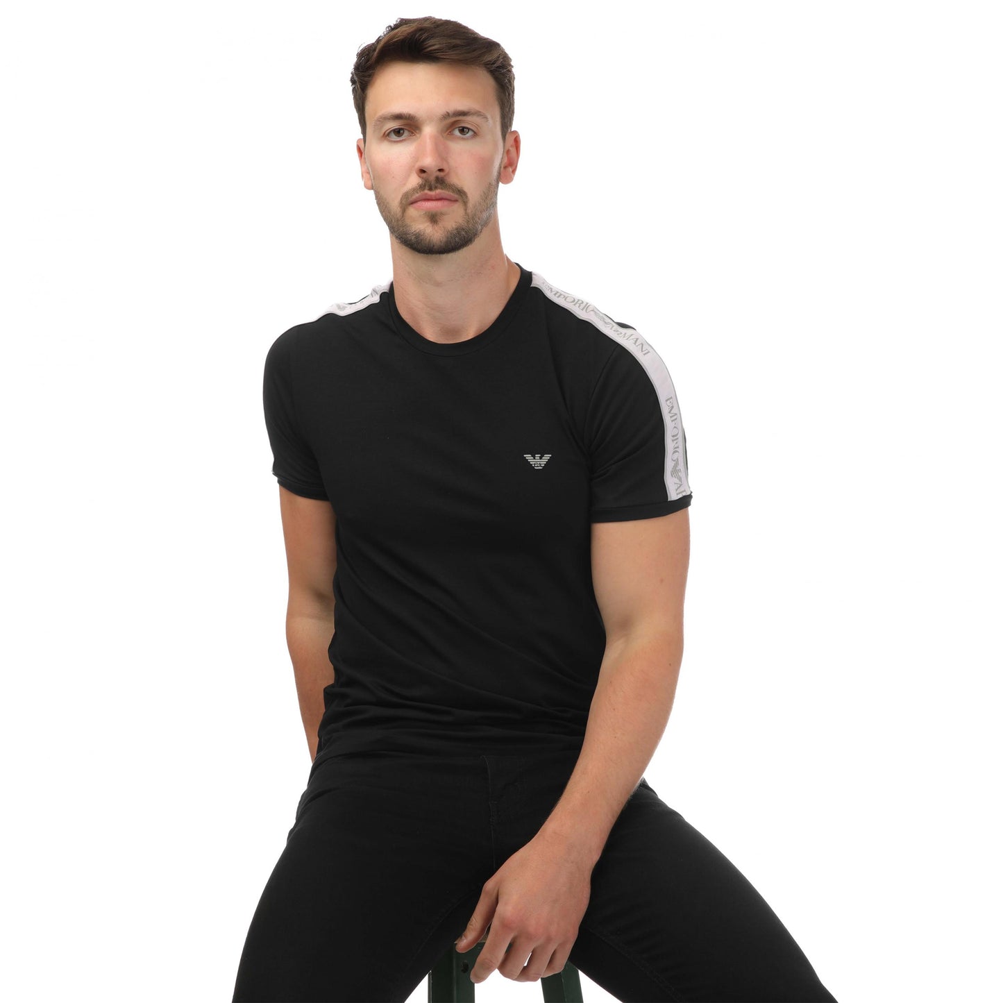 Black - Lifestyle - Emporio Armani Unisex Adult Loungewear T-Shirt