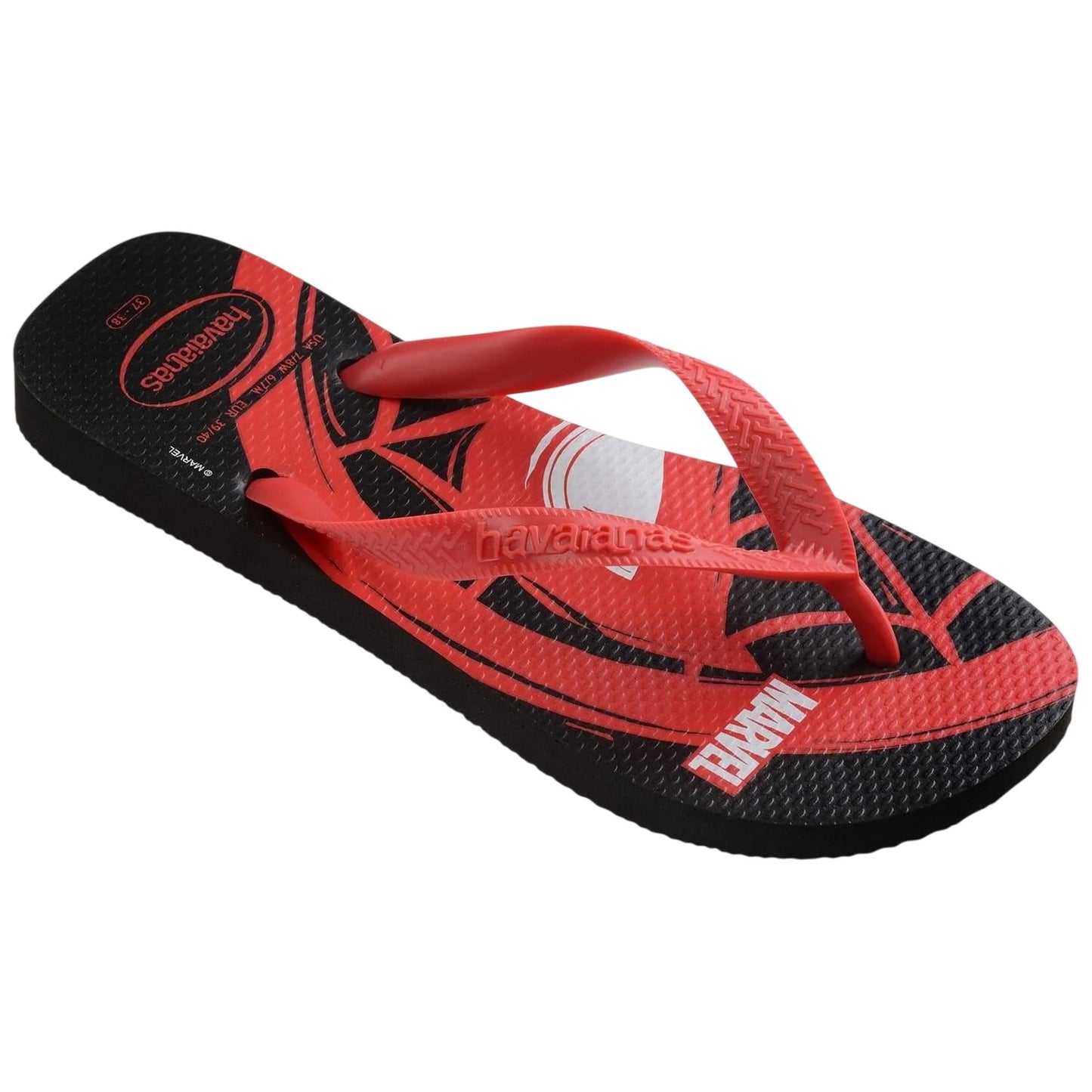 Black-Ruby - Front - Spider-Man Childrens-Kids Spider-Man Beach &amp; Pool Flip Flops