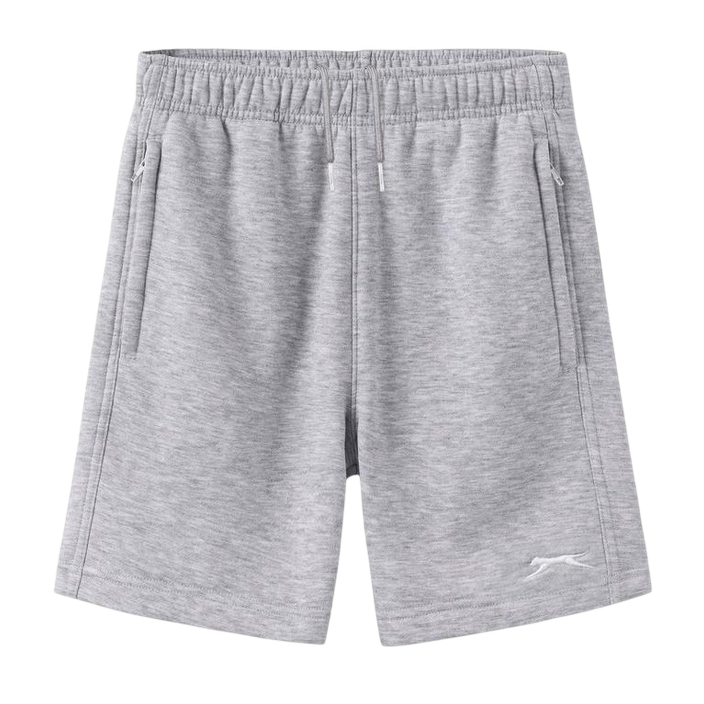 Grey Marl - Front - Slazenger Childrens-Kids Fleece Sweat Shorts