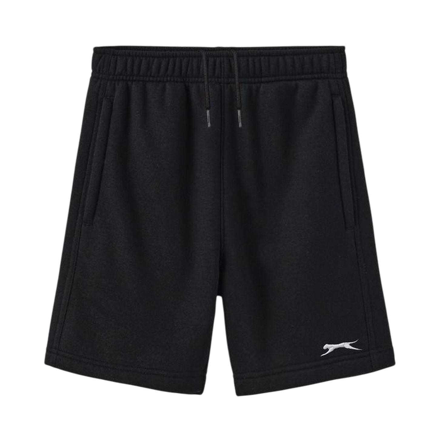 Black - Front - Slazenger Childrens-Kids Fleece Sweat Shorts