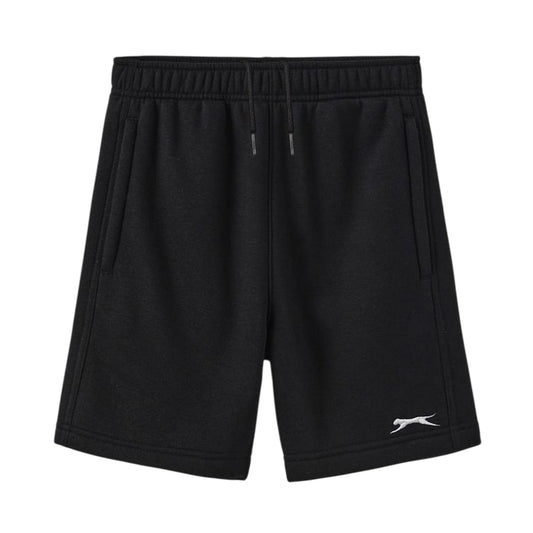 Black - Front - Slazenger Childrens-Kids Fleece Sweat Shorts