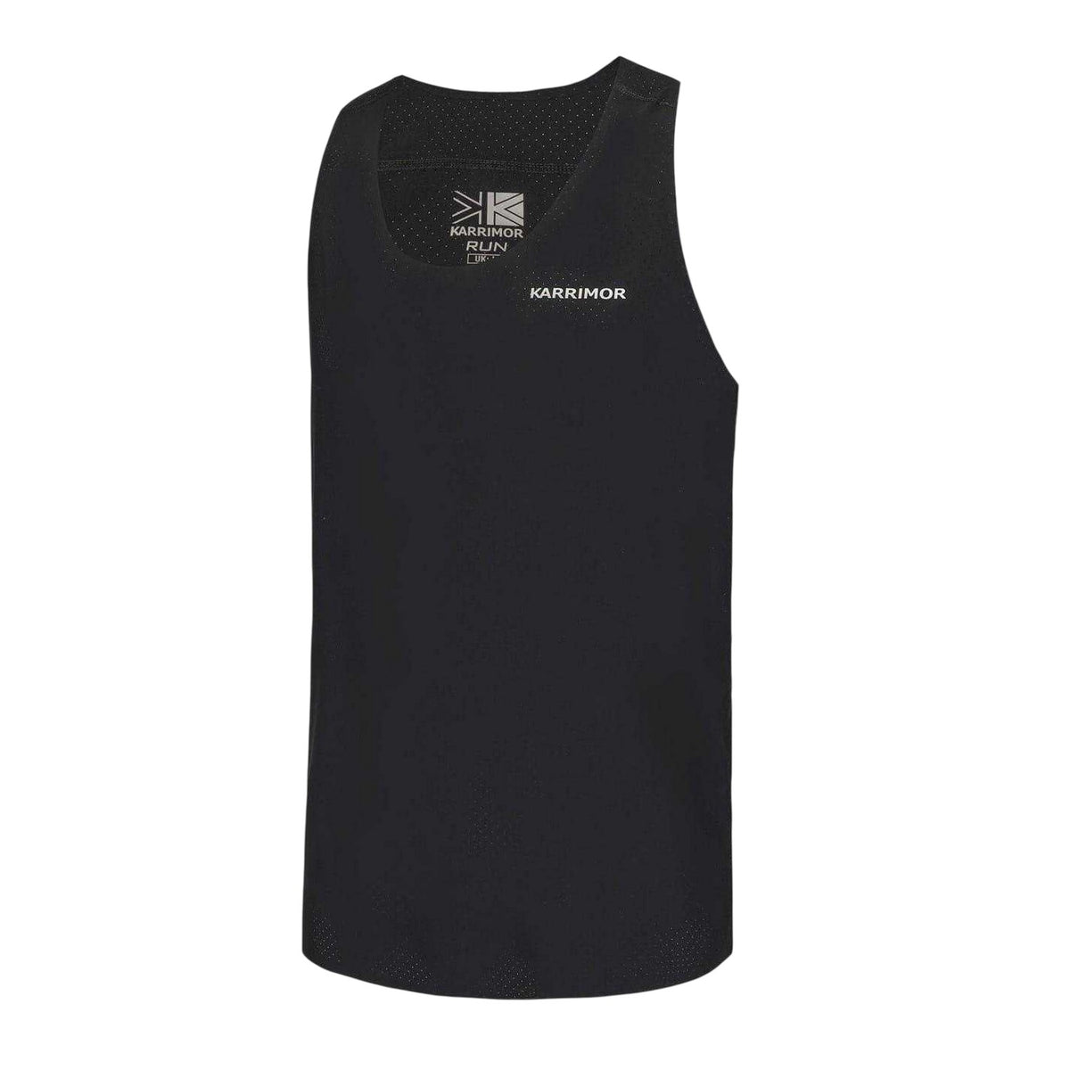 Black - Side - Karrimor Mens Lightweight Sleeveless Gym Tank Top