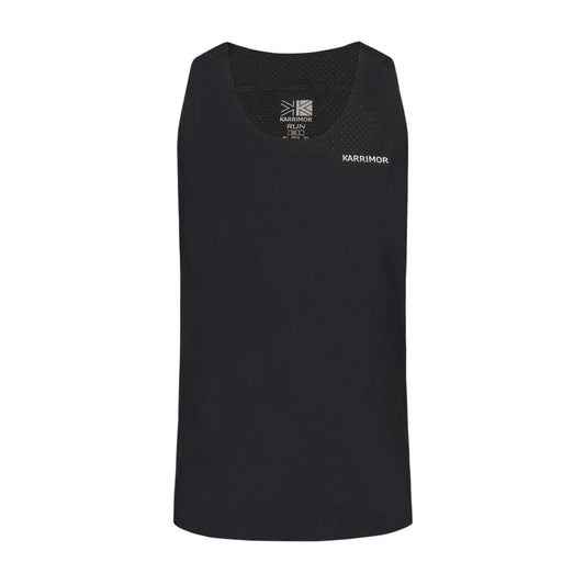 Black - Front - Karrimor Mens Lightweight Sleeveless Gym Tank Top