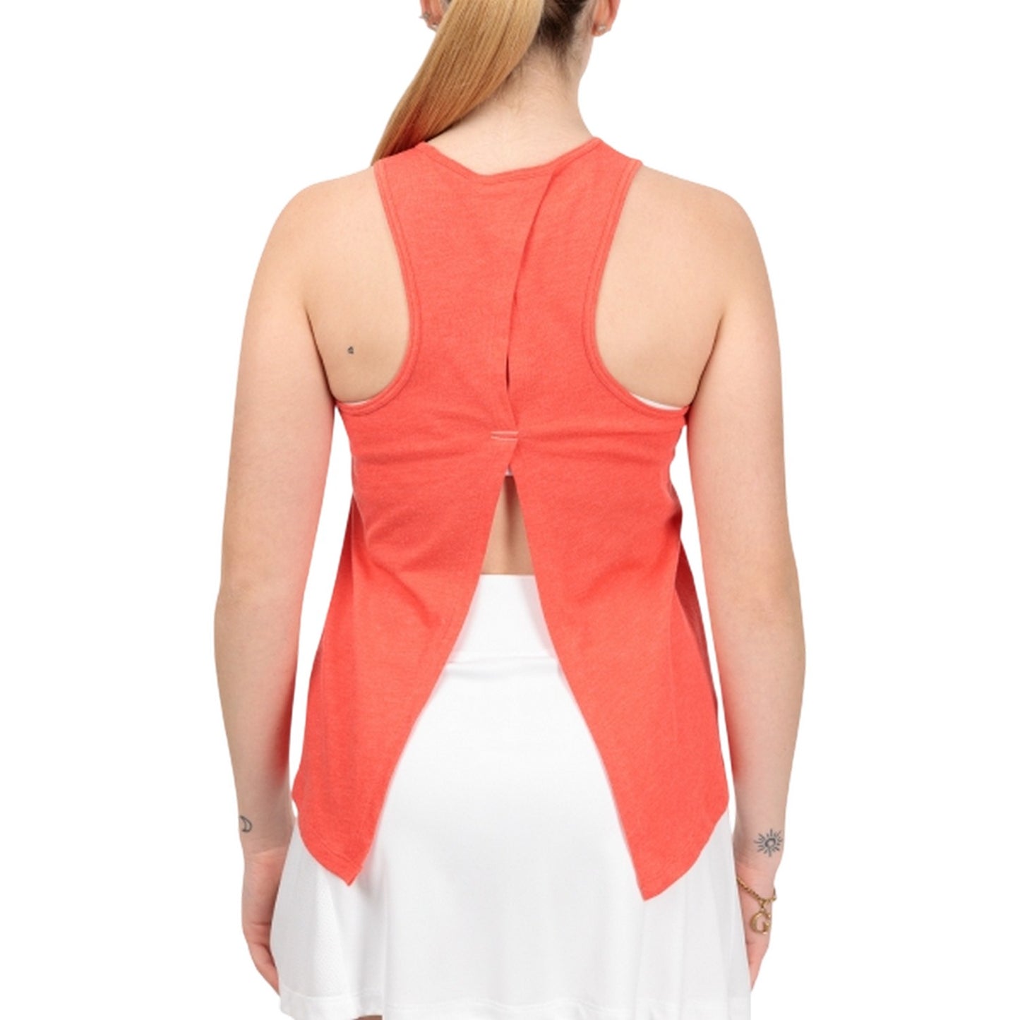 Poppy Red Heather - Back - Babolat Womens-Ladies Performance Regular Tank Top