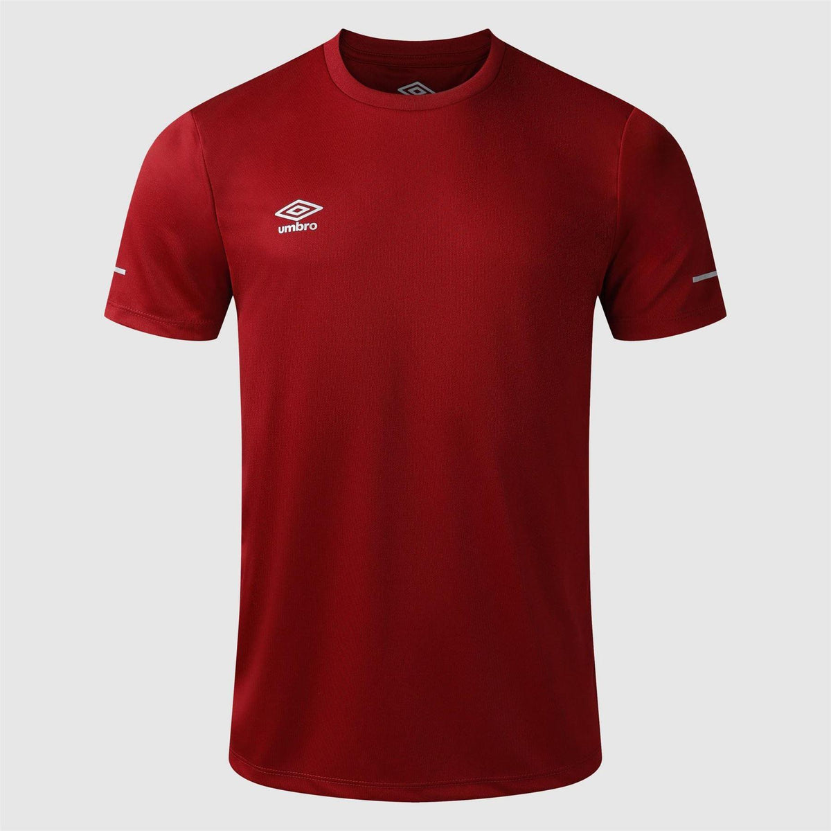 Red - Front - Umbro Mens Crew Neck Athletic T-Shirt