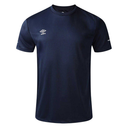 Dark Navy - Front - Umbro Mens Crew Neck Athletic T-Shirt